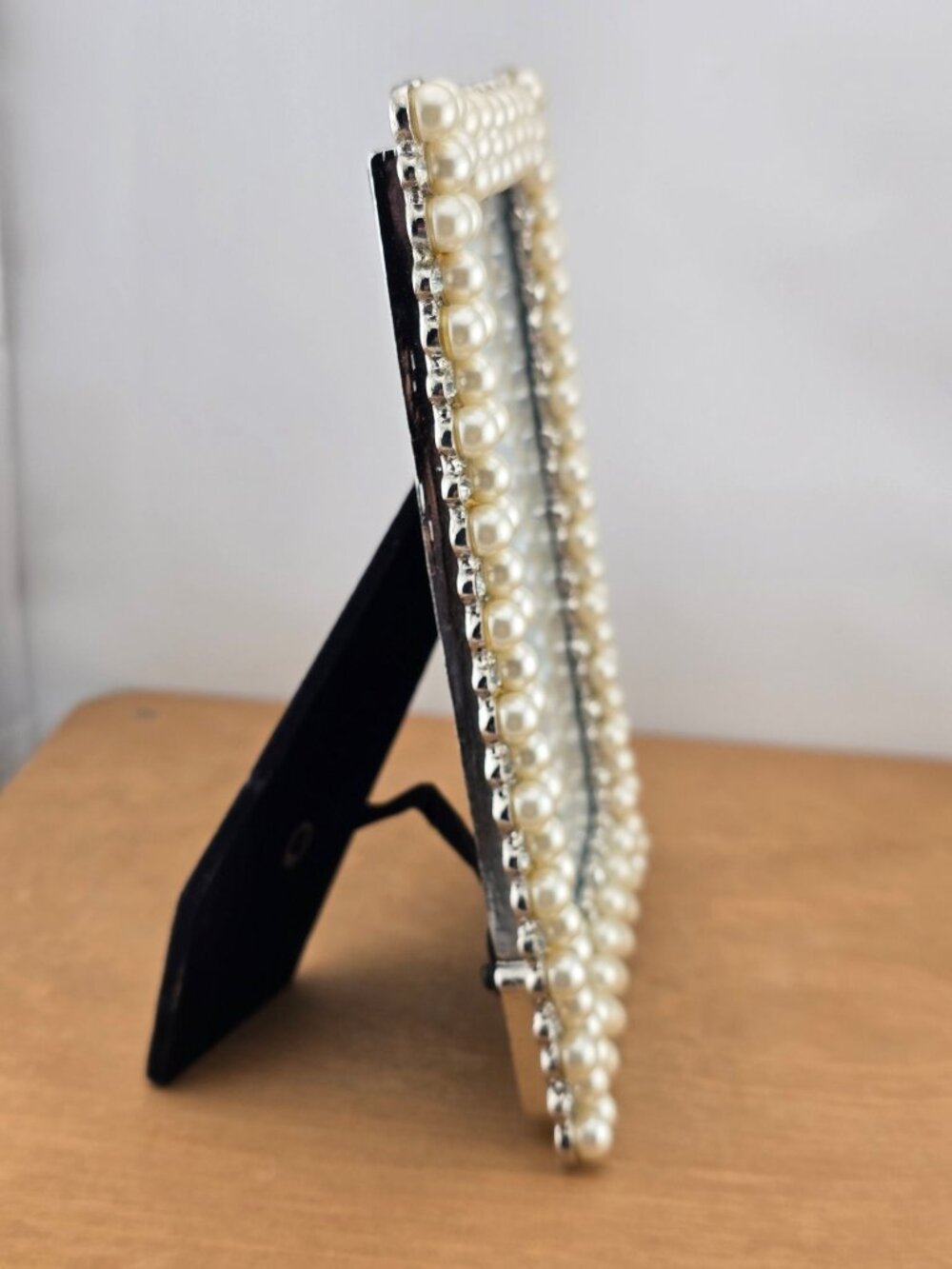 Wedding Pearl & Rhinestone 4x6 Picture Frame By Occasions Tabletop NIB - Picture 6 of 8